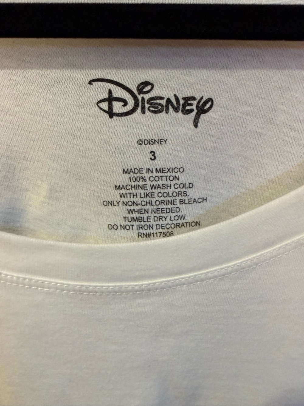 Disney Black & White Mickey Heart Raglan Tee - Picture 3 of 4